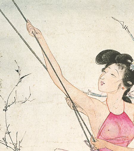 宁晋-胡也佛的仕女画和最知名的金瓶梅秘戏图